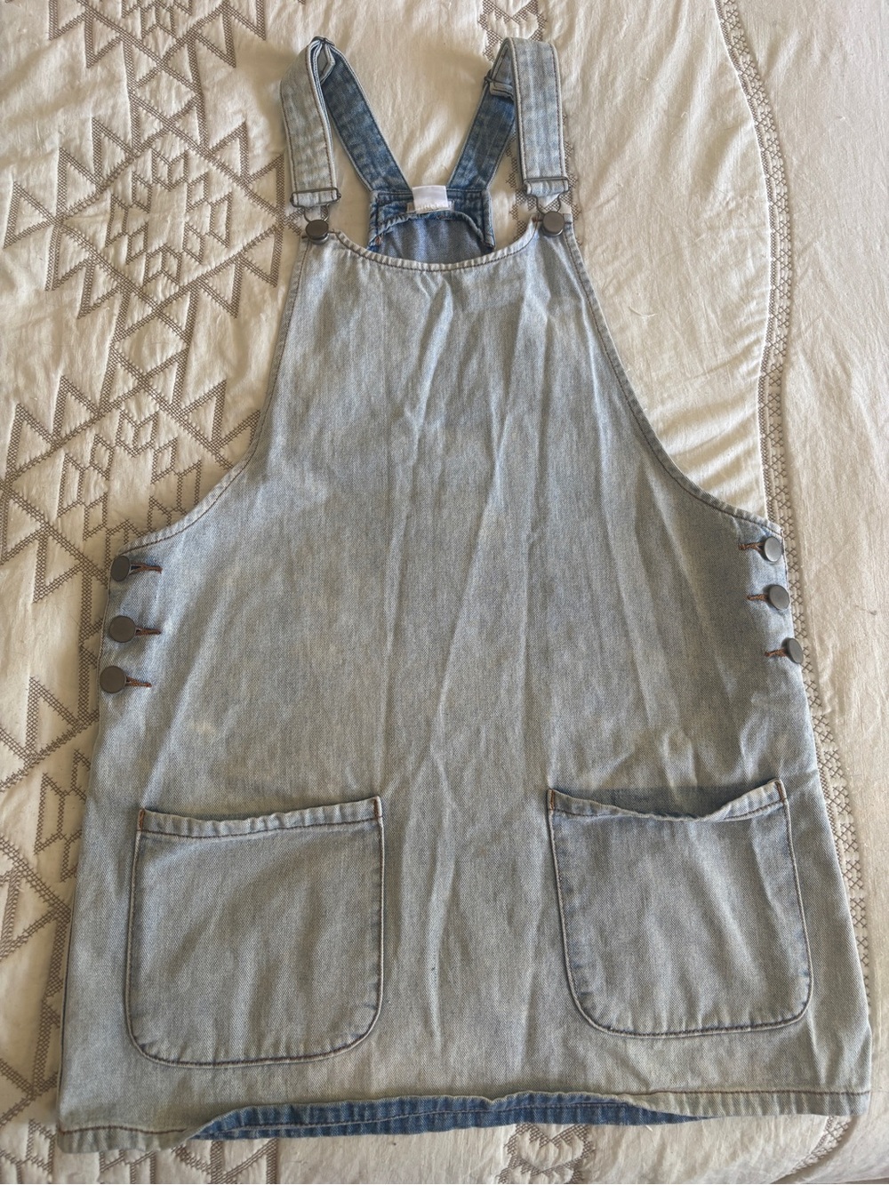 Cooperative Light Blue Denim Overall Dress
